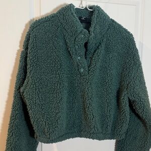 PacSun Green Teddy Pullover